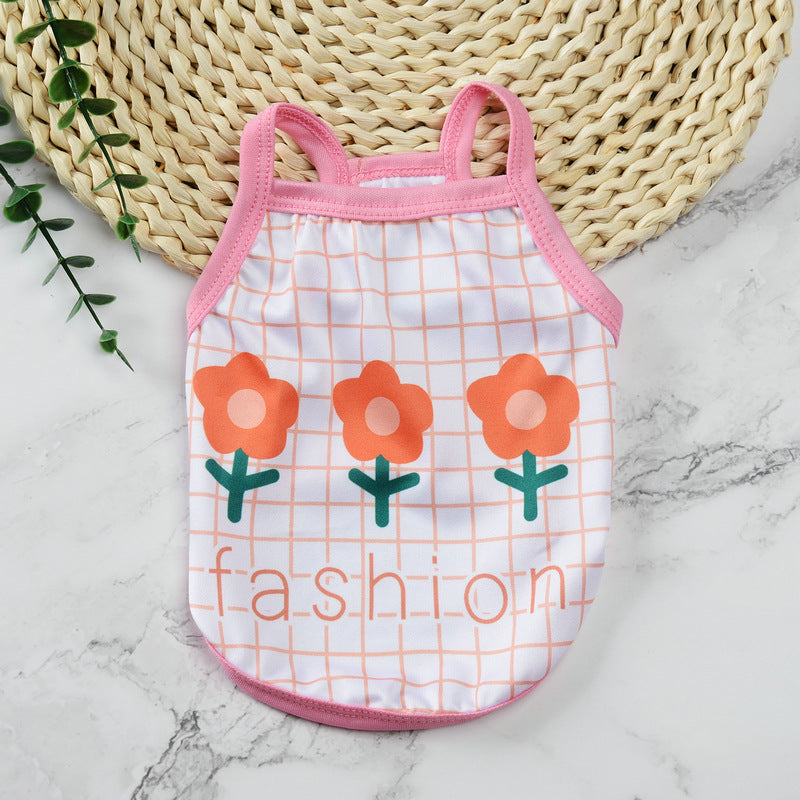 Pet supplies pet clothes cute fruit camisoles tank tops breathable pet sunscreen mosquito and insect repellent products eprolo