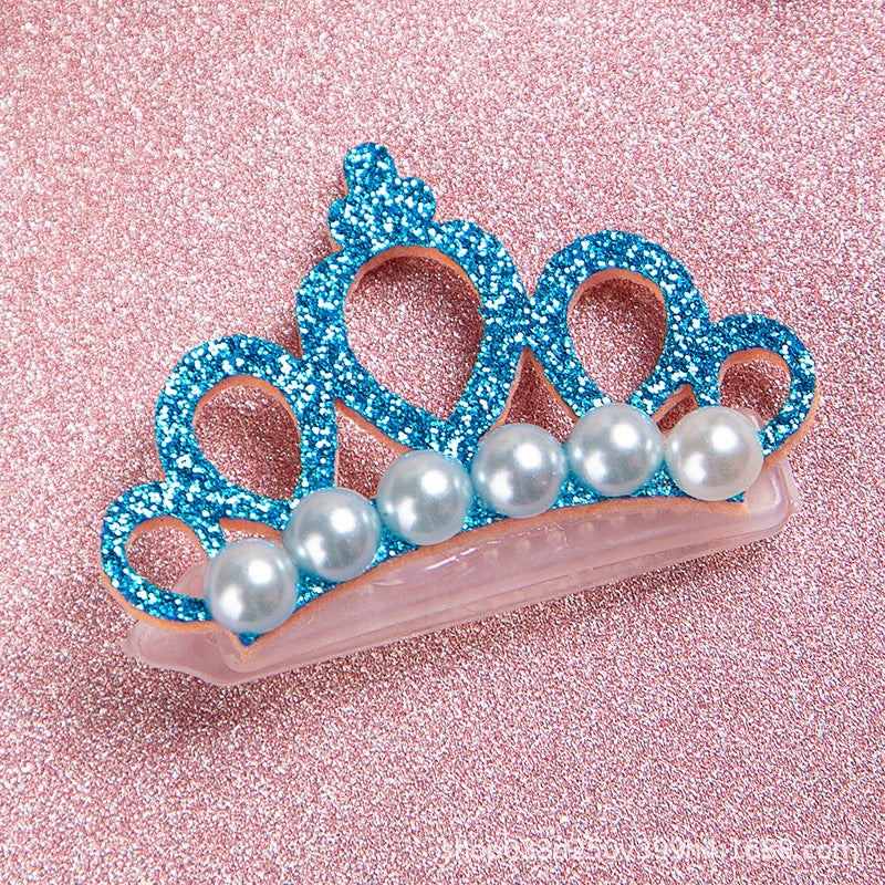 Cute Pet Hair Clip Headwear – Frog, Crown & Pearl Flower Accessories for Cats & Dogs eprolo