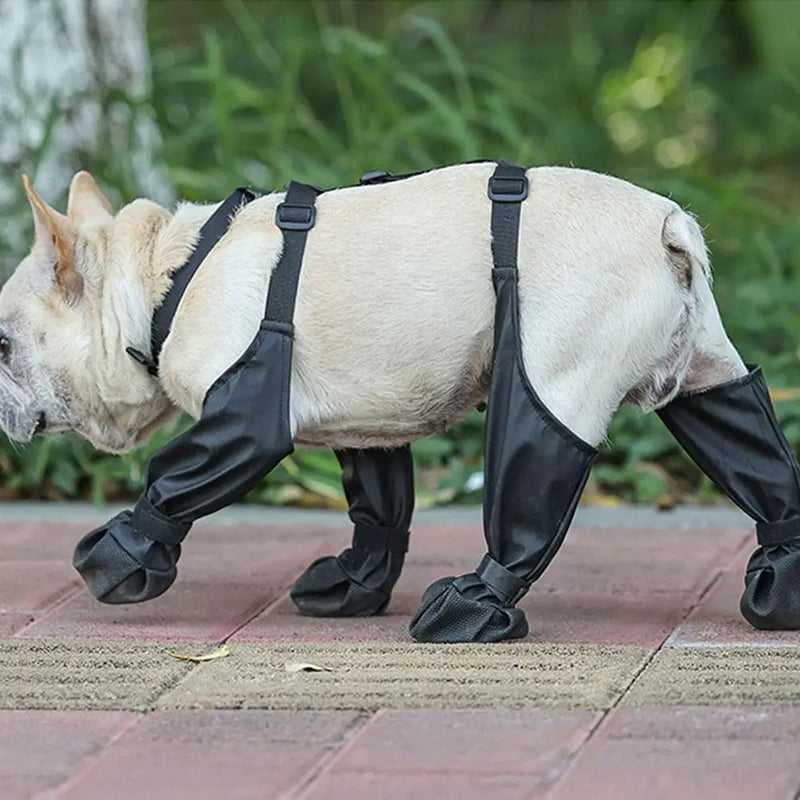 Durable non slip dog booties for outdoor paw protection