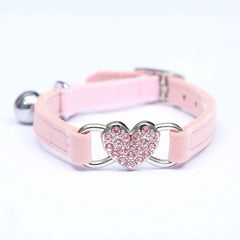 Velvet Cat Collar with Diamond Bell – 8 Colors eprolo