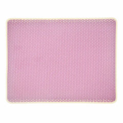 Cat litter tracking mat placed around a litter box