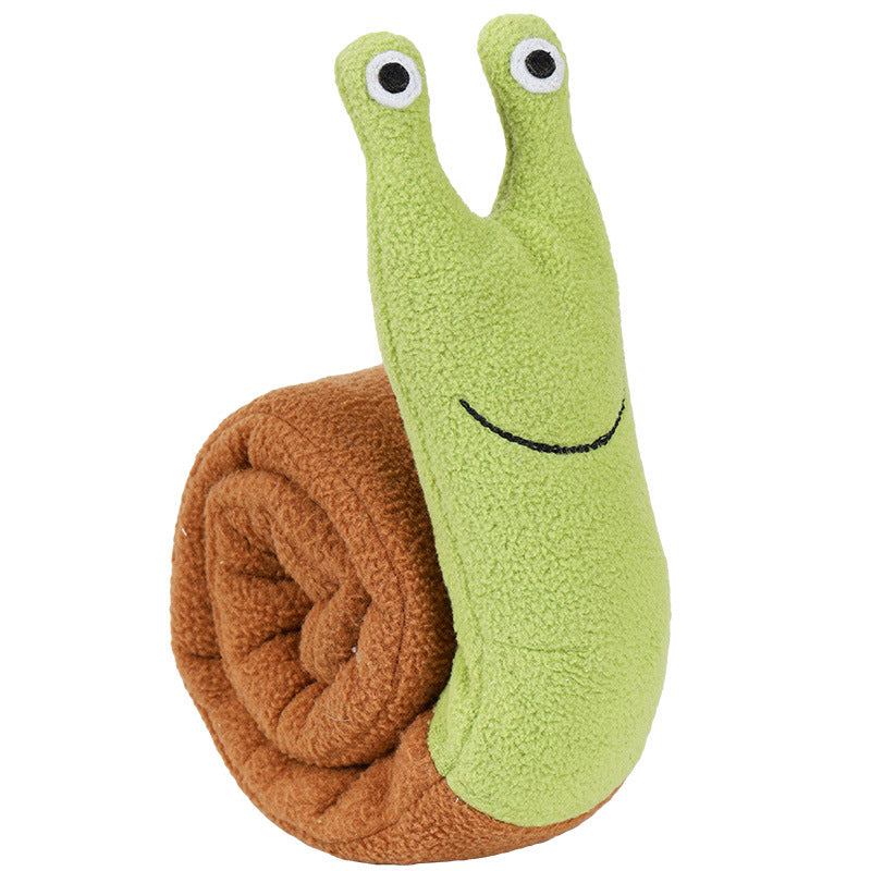 Snail Sniff Pet Toy Plush Molar Intelligence Puppy Toy Voice Interaction Pet Products eprolo