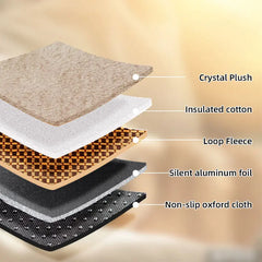 Washable self-warming cat and dog mat for comfortable pet bedding