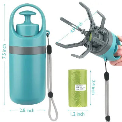 Portable Dog Pooper Scooper with Built-In Bag Dispenser – Eight-Claw Shovel eprolo