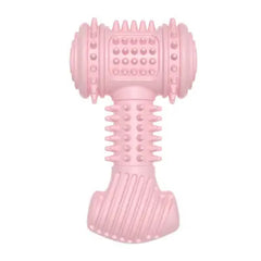Durable TPR dog dental chew toy close-up for teeth cleaning