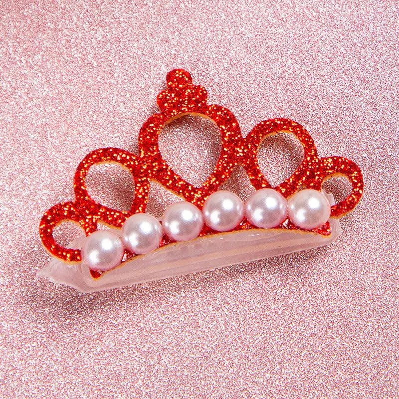 Cute Pet Hair Clip Headwear – Frog, Crown & Pearl Flower Accessories for Cats & Dogs eprolo
