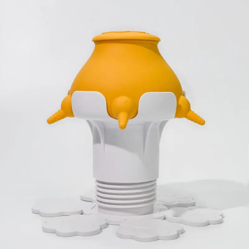 Stable silicone dog feeding bowl with suction cup base