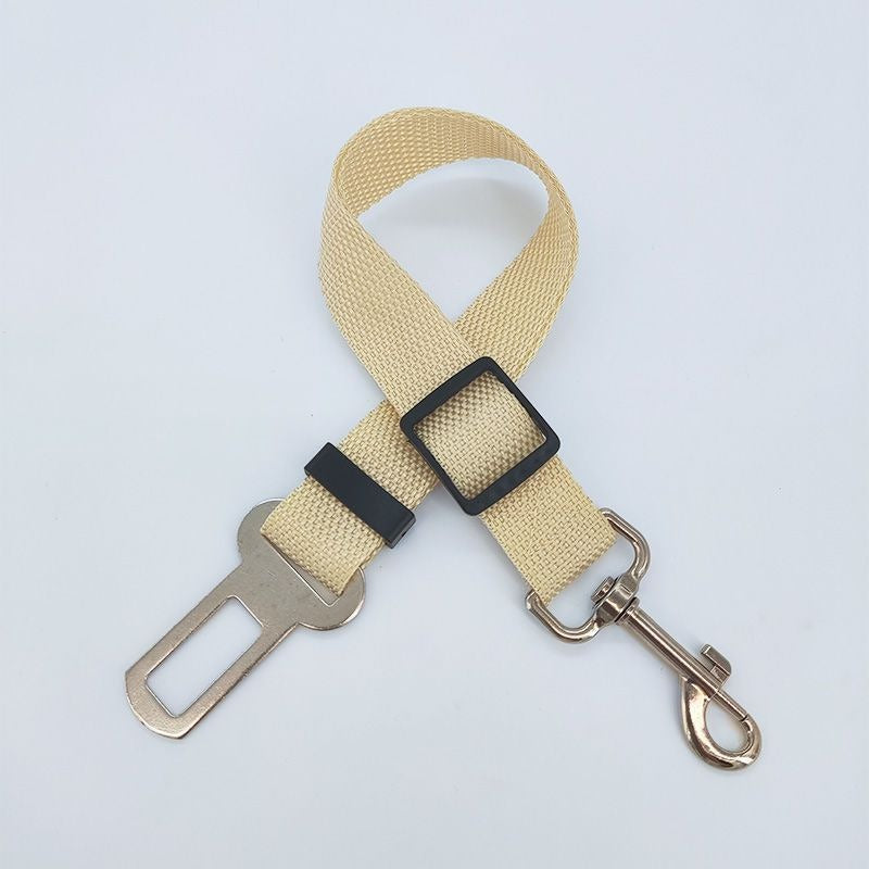 Adjustable dog seat belt for car travel