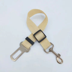Adjustable dog seat belt for car travel
