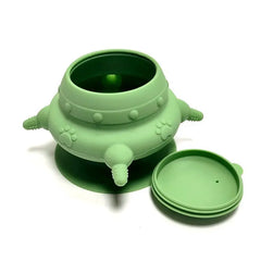New food grade silicone suction cup pet breastfeeding device with suction cup integrated cat and dog tableware silicone portable products eprolo