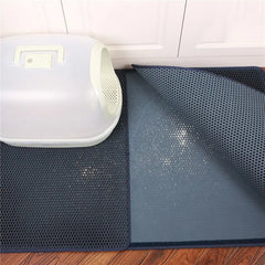 Waterproof cat litter box accessory for cleaner floors