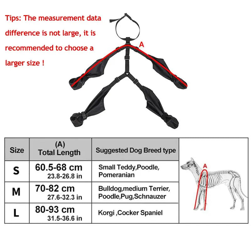 Adjustable dog boots with non slip soles for everyday walks