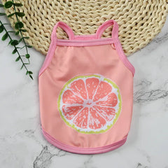 Pet supplies pet clothes cute fruit camisoles tank tops breathable pet sunscreen mosquito and insect repellent products eprolo