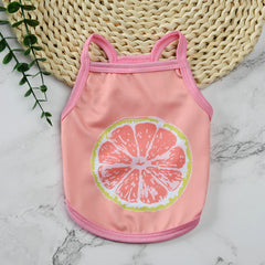Pet supplies pet clothes cute fruit camisoles tank tops breathable pet sunscreen mosquito and insect repellent products eprolo