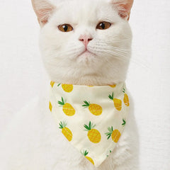 Cartoon Pet Bandana Collar – Cotton Triangle Towel for Cats & Dogs eprolo