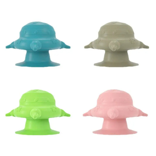 Silicone suction cup dog bowl with strong non slip base