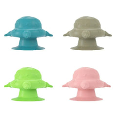 Silicone suction cup dog bowl with strong non slip base