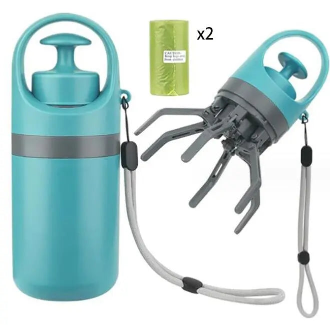 Portable Dog Pooper Scooper with Built-In Bag Dispenser – Eight-Claw Shovel eprolo