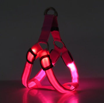 LED Luminous Dog Harness – Light-Up Chest Strap for Medium & Large Dogs eprolo