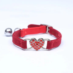 Velvet Cat Collar with Diamond Bell – 8 Colors eprolo