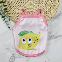 Pet supplies pet clothes cute fruit camisoles tank tops breathable pet sunscreen mosquito and insect repellent products eprolo