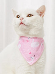 Cartoon pet bandana collar for cats and dogs