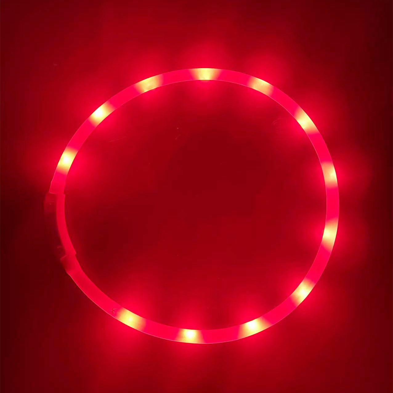 USB Rechargeable LED Light-Up Dog Collar – Adjustable Silicone Safety Collar eprolo