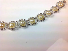 Dog Pearl Collar with elegant pearl embellishment