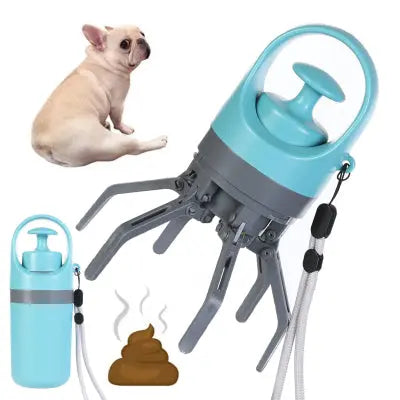 Portable Dog Pooper Scooper with Built-In Bag Dispenser – Eight-Claw Shovel eprolo