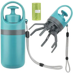 Portable Dog Pooper Scooper with Built-In Bag Dispenser – Eight-Claw Shovel eprolo