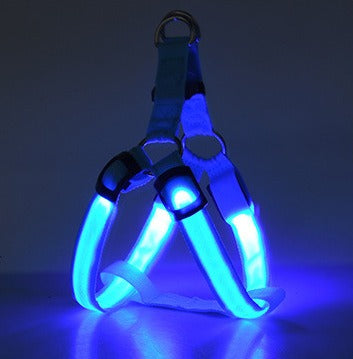 LED Luminous Dog Harness – Light-Up Chest Strap for Medium & Large Dogs eprolo
