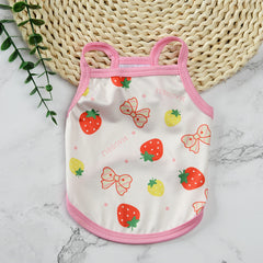 Pet supplies pet clothes cute fruit camisoles tank tops breathable pet sunscreen mosquito and insect repellent products eprolo