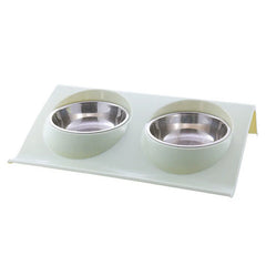 Stainless Steel Double Pet Bowl – Food & Water Feeder for Cats & Dogs eprolo