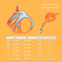 Pet Supplies Vest Pet Leash Cat Dog Chest Strap Breathable Reflective Dog Walking Chain