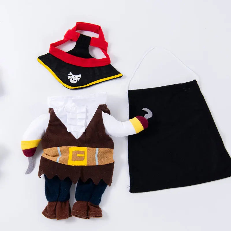 Pet clothes are funny take a knife transform into a pet dog Halloween pet eprolo