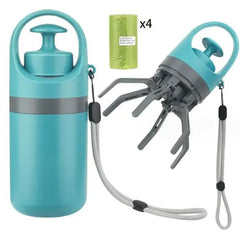 Portable Dog Pooper Scooper with Built-In Bag Dispenser – Eight-Claw Shovel eprolo