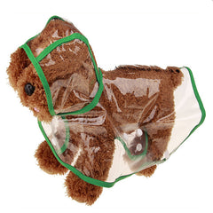 Pet Supplies Dog Raincoat Teddy Small And Medium-Sized Dogs New Transparent Plastic Fashion Poncho Pet Raincoat