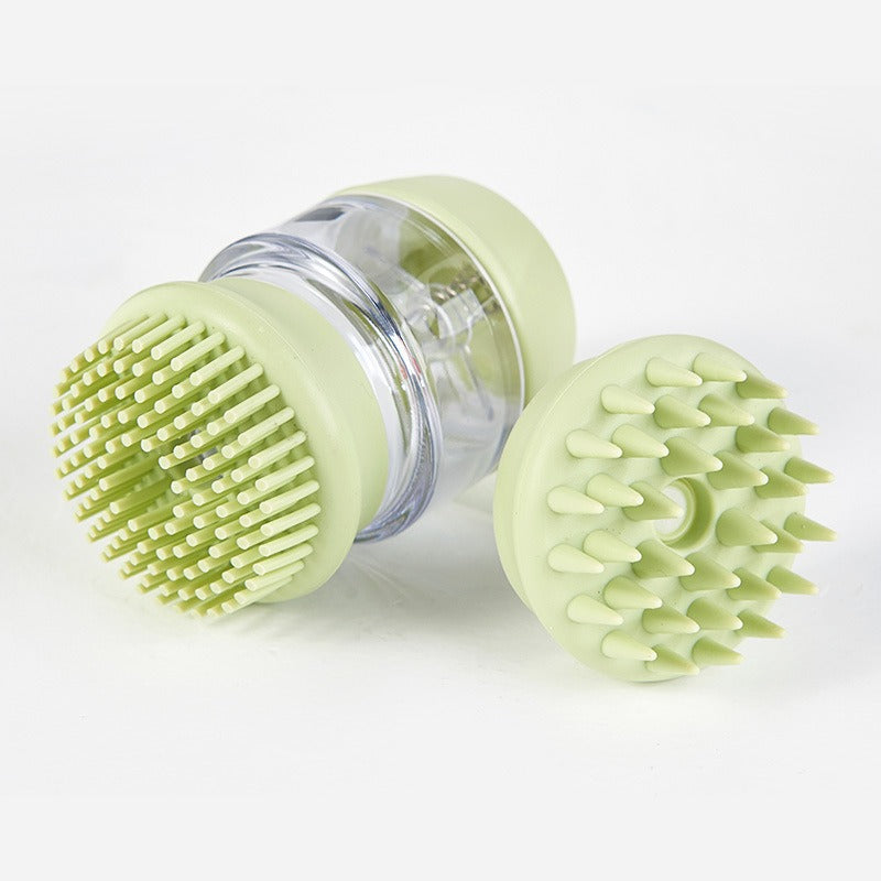 New Pet Products Cat Dog Bath Brush Silicone Comb Double Comb Massage Bath Brush eprolo