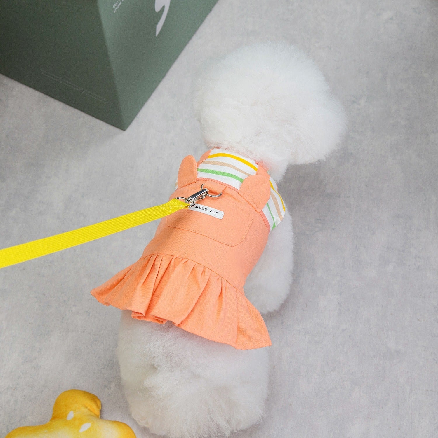 Striped Patchwork Pet Skirt – Cute Dress for Cats & Small Dogs eprolo