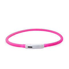 USB Rechargeable LED Light-Up Dog Collar – Adjustable Silicone Safety Collar eprolo