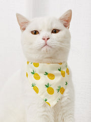 Cartoon Pet Bandana Collar – Cotton Triangle Towel for Cats & Dogs eprolo