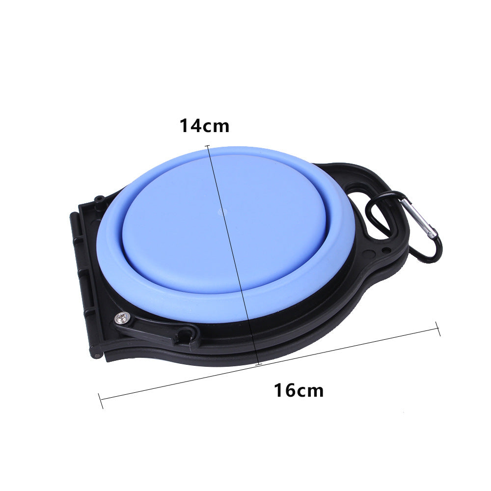 portable collapsible silicone dog bowl for travel