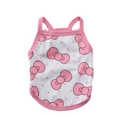 Fruit print dog camisole lightweight summer pet clothes