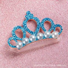 Cute Pet Hair Clip Headwear – Frog, Crown & Pearl Flower Accessories for Cats & Dogs eprolo