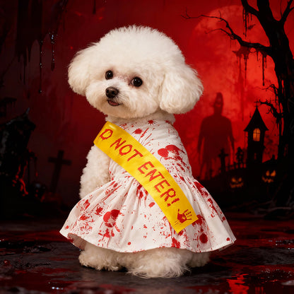 Pet Halloween Bloody Seal Four-Legged Dress for Dogs, Pet Clothing