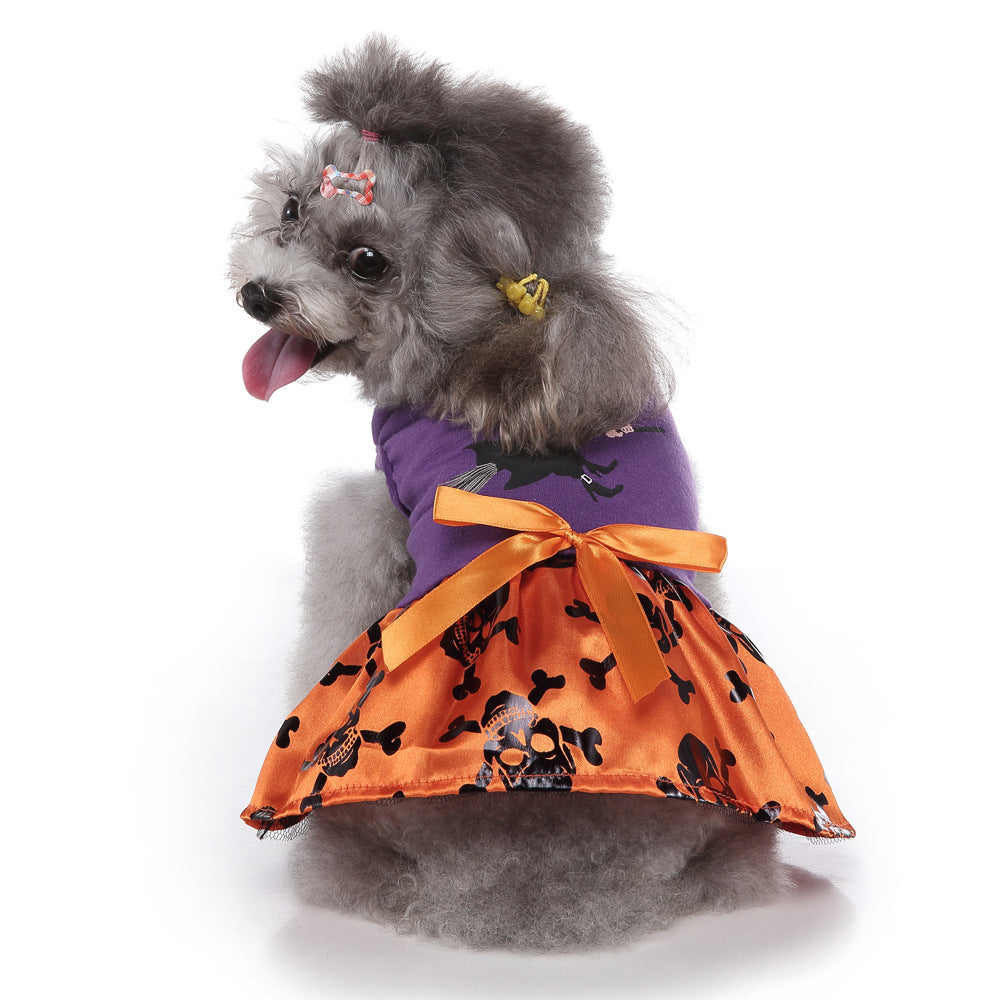 Halloween Pet Products Dog Clothes Wizard Skirt Pet Dog Clothes Bat Skirt Christmas Day