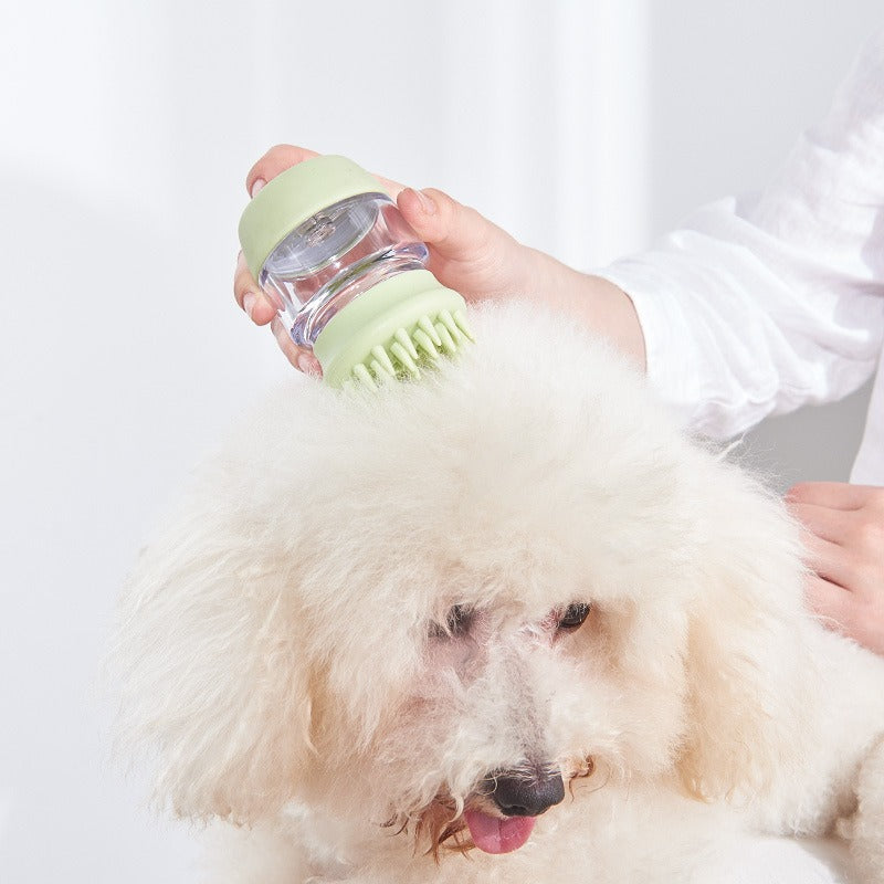 New Pet Products Cat Dog Bath Brush Silicone Comb Double Comb Massage Bath Brush eprolo