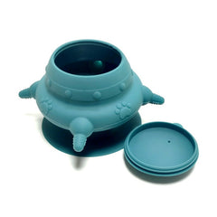 New food grade silicone suction cup pet breastfeeding device with suction cup integrated cat and dog tableware silicone portable products eprolo