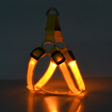 LED Luminous Dog Harness – Light-Up Chest Strap for Medium & Large Dogs eprolo