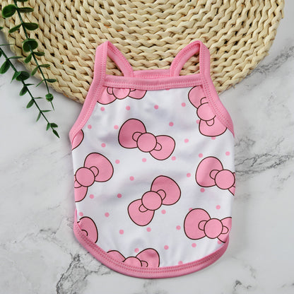 Pet supplies pet clothes cute fruit camisoles tank tops breathable pet sunscreen mosquito and insect repellent products